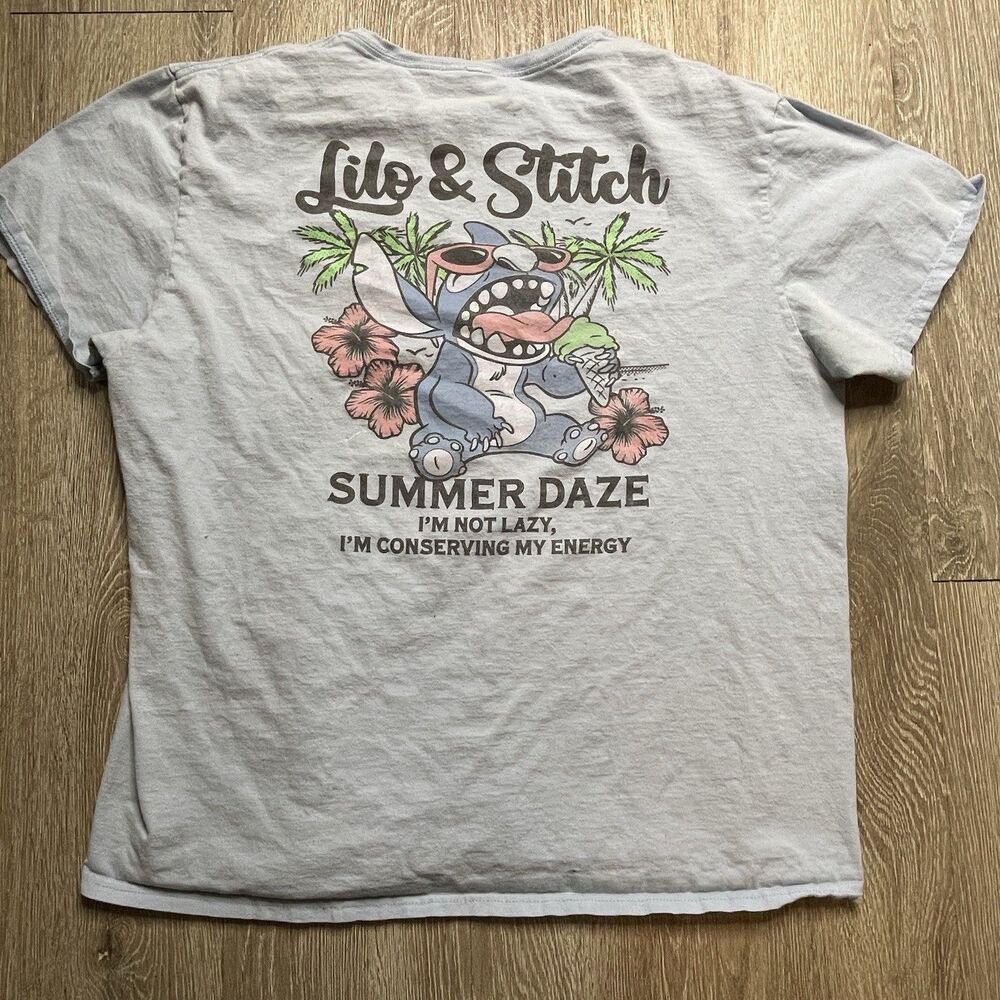 Disney Lilo And Stitch Women’s T Shirt Size XL Summer Daze
